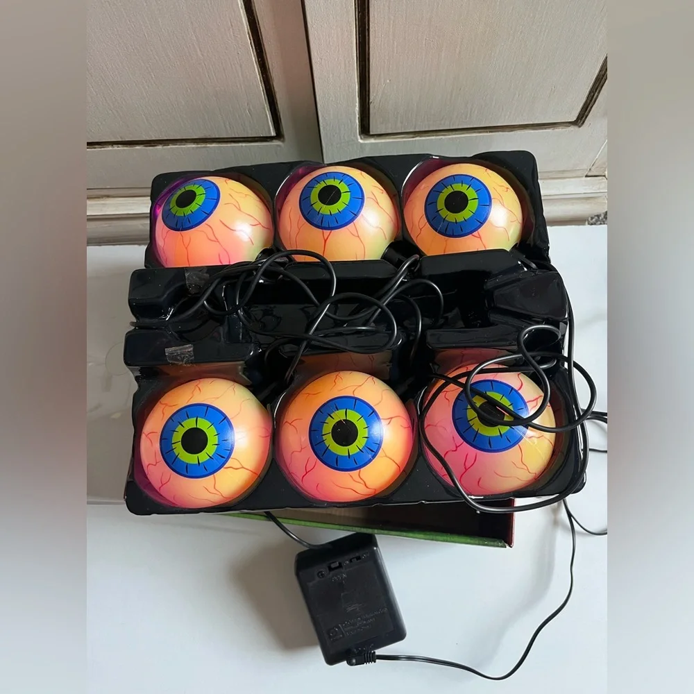 Vintage Color Changing Spooky Eyes Halloween Decoration String Decor Holiday